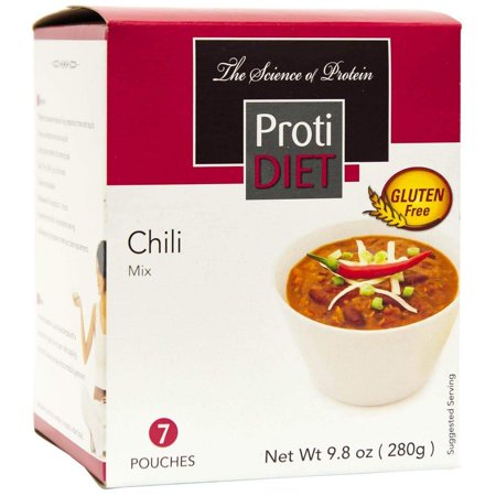 ProtiDiet Dinner - Chili - 7/Box - High Protein 13g - Low Calorie - Low
