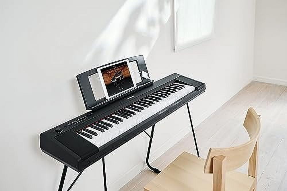 Yamaha Digital Piano Piaggero 61 Key Ultra Portable, Black