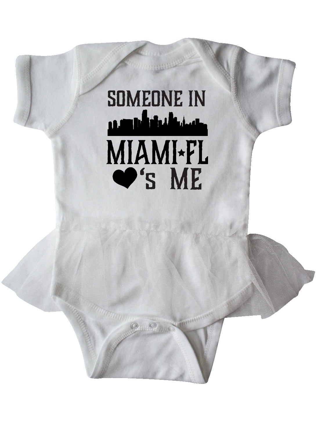 inktastic Someone in Miami Loves Me Infant Tutu Bodysuit