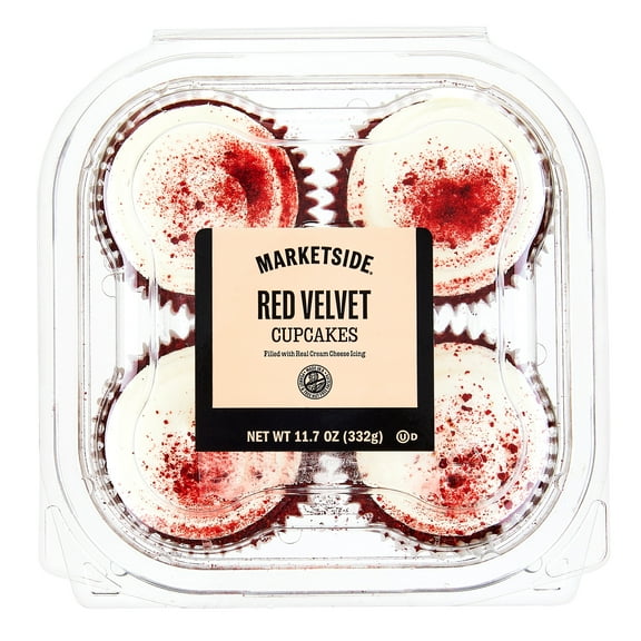 Marketside Red Velvet Cupcakes, 11.7 oz, 4 Count