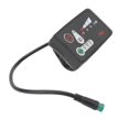 thumbnail image 4 of Electric Bike Led Power Display Panel Electric Bike Modification Display Meter With Waterproof 5p Male Plug For 22.2mm Handlebars 36v, 4 of 5