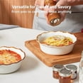 thumbnail image 6 of Mini Pie Pans, 6.8 inch Ceramic Pie Dish for Baking Nonstick Small Pie Pans Deep Dish Pie Plates Mini Tart Pans, Ideal for Chicken Pot Pie & Desserts, Individual Pot Pie Baking Dishes Set of 4, 6 of 8