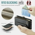 thumbnail image 4 of Crossbody for iPhone 14 Pro Max Case Wallet【RFID Blocking】with 10-Card Holder Zipper Bills Slot, Soft PU Leather Magnetic Shoulder Wrist Strap for iPhone 14 Pro Max Wallet Case Women, Black, 4 of 10