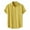 Yellow, variant on EHRWE Mens Shirts Male Solid Color Jacquard Striped Shirt Pure Cotton Short Sleeve Lapel Button Down Shirt Loose Fit Casual