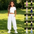 thumbnail image 7 of Girls Active Sweatpants Athletic Performance Joggers with Pockets Size 6-7 Years, 7 of 7