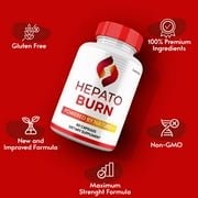 Hepato Burn Capsules, Maximum Strength All Natural Formula, HepatoBurn Pills Supplement, 60 Capsules (1 Pack)