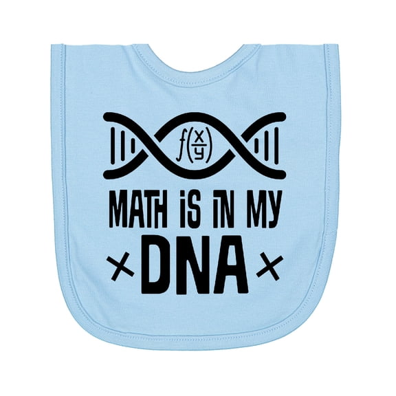 Inktastic Funny Math is in My Dna Newborn Bib