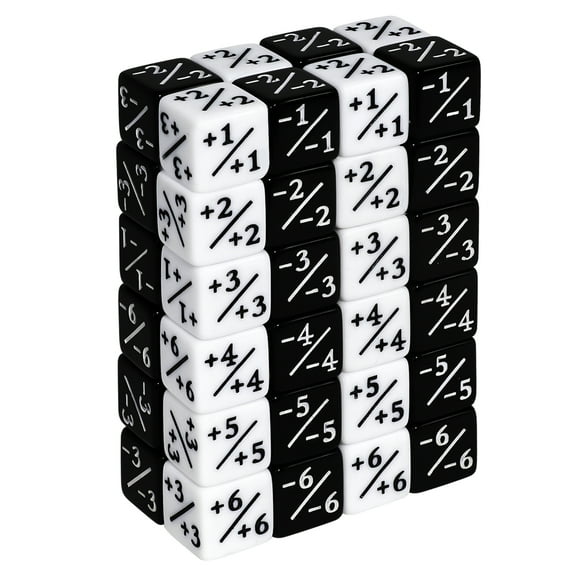 SWAJUJA 48pcs Premium Hexahedron Dice Set  - Perfect for MTG, CCG & Card Games | High-Quality Acrylic D6 Loyalty Counters | Essential Tabletop Gaming Accessories for Ages 14 