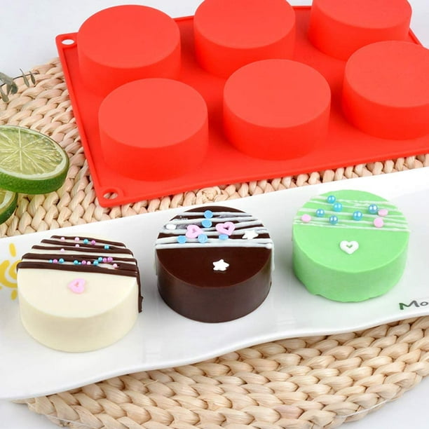 Round Chocolate Cookie Molds Cylinder Silicone
