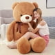 thumbnail image 2 of Oso de peluche clásico de 60/80/100cm para niños y niñas, peluche suave de animales, cinta, corazón, oso, almohada, regalo de cumpleaños y San Valentín, 2 of 5