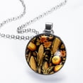 thumbnail image 2 of Thanksgiving corn Women's Circular Glass Design Pendant Necklace, 2 of 5