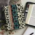 thumbnail image 4 of FOR U DESIGNS Cow Print Bible Bags for Women Aztec Ethnic Bible Cover Case Size L with Shoulder Strap Washable Bible Case Bag Book Carrying Case PU Leather Bible Protective Bag, 4 of 7