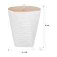 thumbnail image 3 of Bote de Basura Home Trends de Plástico con Tapa de Bambú, 3 of 4
