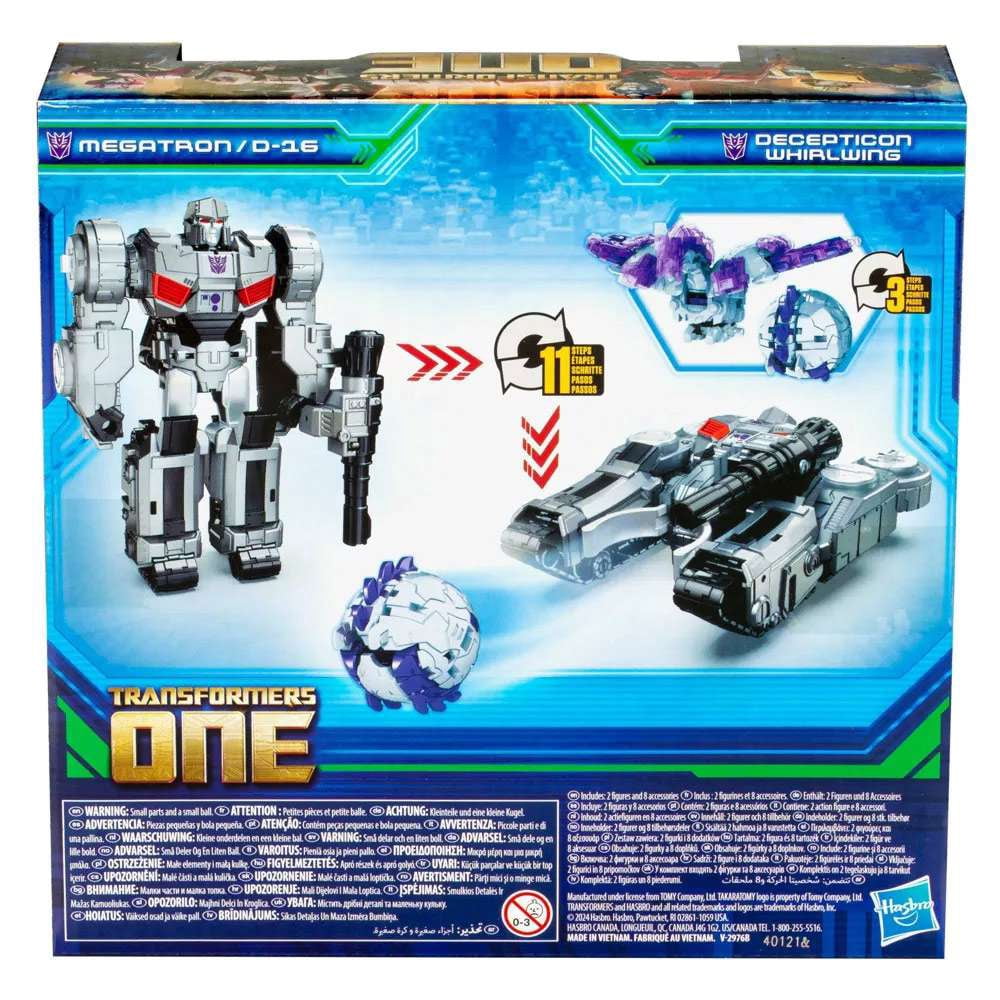 Transformers One Megatron / D-16 & Decepticon Whirlwing - Race and Blast 2-Pack