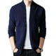 thumbnail image 2 of Abrigos Cárdigan de punto de gran tamaño para hombre Suéter de moda coreano de manga larga de color sólido para hombres Reseñas de jerséis estéticos Estilo de ropa, 2 of 4