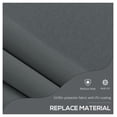thumbnail image 6 of 5' x 4' Patio Awning, Manual Retractable Door/Window Awning, UV Protection, Non-Screw Mount, Dark Gray, 6 of 8