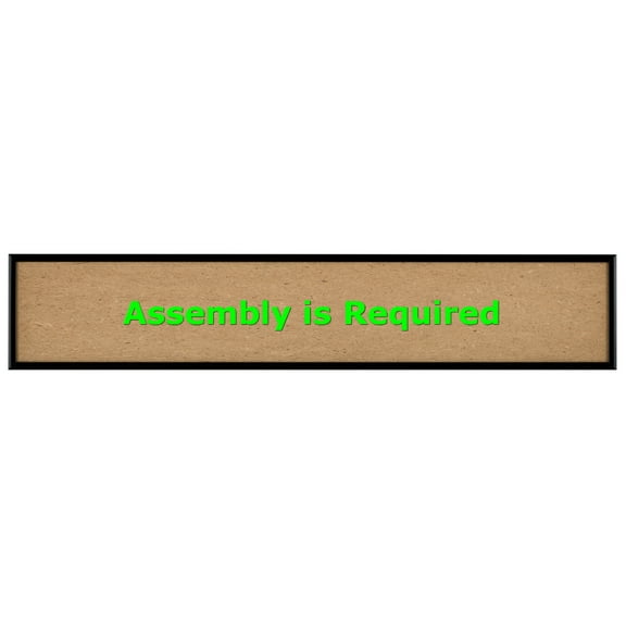 Quadro Frames 5x36 inch Picture Frame, Black, Style P375-3/8 inch Wide Molding