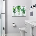 thumbnail image 2 of Bathroom Wall Art Tropical Botanical Canvas Prints Green Plant Painting Bathroom Pictures for Wall Relax Soak Unwind Signs Modern Artwork Home Decoration for Bathroom Bedroom 16"x12", 2 of 6
