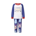 thumbnail image 2 of Familia Pijamas Navidad A Juego Manga Larga Cuello Redondo Tops Pantalones Largos/Romper XBTCLXEBCO NiñOs Morados;6 Años, 2 of 7