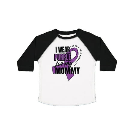 

Inktastic Chronic Pain I Wear Purple For My Mommy Gift Toddler Boy or Toddler Girl T-Shirt