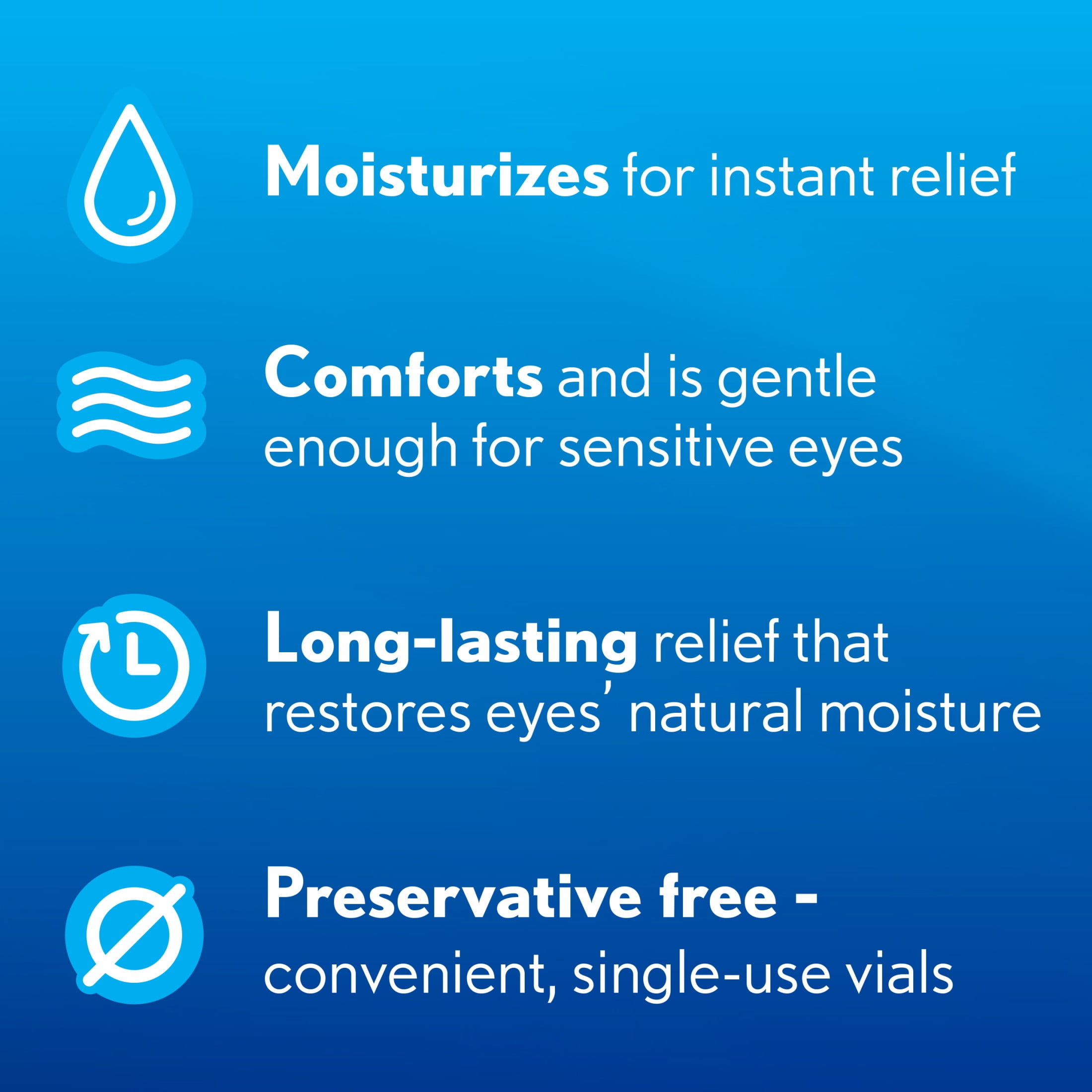 Soothe Lubricant Preservative Free Eye Drops for Dry Eye Irritation Relief, 0.02 fl oz, 30 Pack