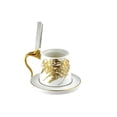 thumbnail image 2 of Tea Cup Style Closed Incense Bakhoor Burner - White, 2 of 6