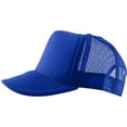 thumbnail image 3 of Classic Foam Front Mesh Back Trucker Hat Baseball Cap Plastic Adjustable Snapback, 3 of 6
