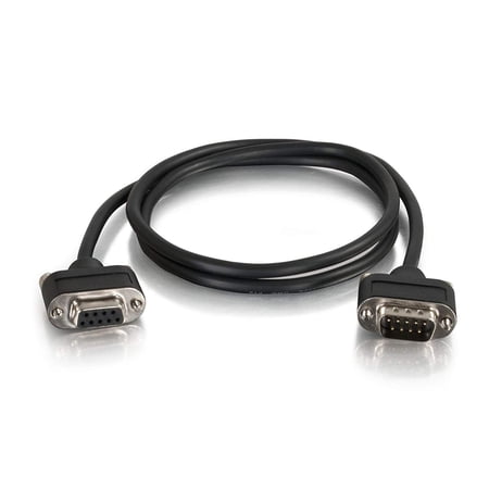 UPC: 0757120521846 | C2G 6ft Serial RS232 DB9 Null Modem Cable with Low Profile Connectors M/F – In-Wall CMG-Rated