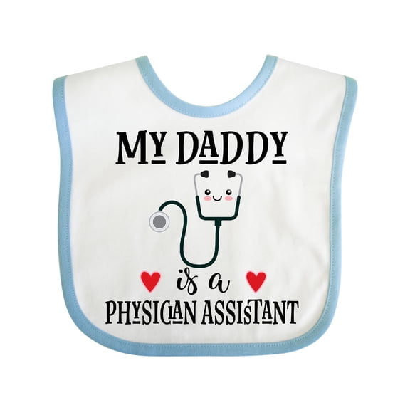 Inktastic Physician Assistant Daddy Baby Boys or Girls Baby Bib