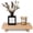 Burlywood, variant on Small Wood Tray Pedestal Stand Farmhouse Bathroom Decor Decorative Wooden Riser Kitchen Soap Dish Holder