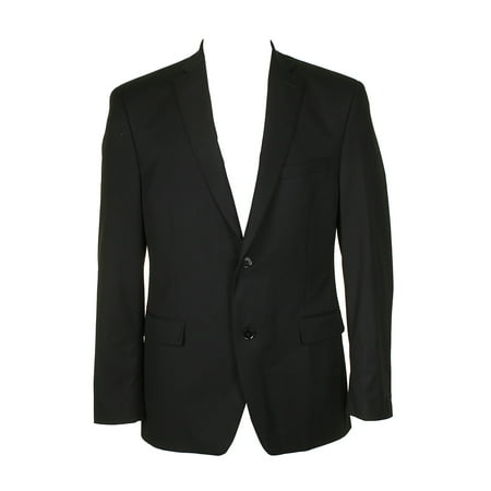 Mens Classic Single - Alfani Mens Classic Black Traveler Slim Fit Single Breasted Blazer 40R