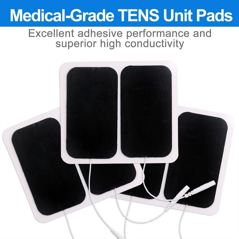 LotFancy TENS Unit Replacement Pads, 40 Pcs Reusable Electrodes Pads (2 x  3.5 in)