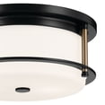 thumbnail image 3 of 52595BKCPZ Kichler Lighting Brit - 2 Light Flush Mount-5.25 Inches Tall and 12 Inches Wide-Black/Champagne Bronze Finish, 3 of 3