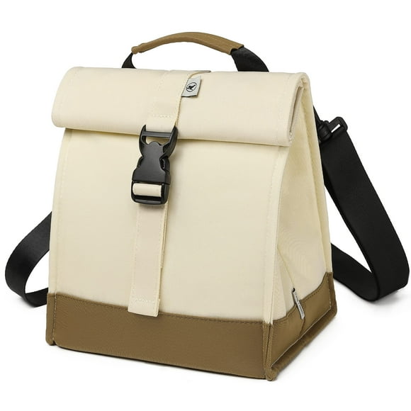Bolsa Térmica para Almuerzo SUNNY BIRD Rolltop Mediana Blanca
