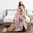 thumbnail image 5 of Cavapoo Dog Flower Blanket Gifts For Kids Adults - Lightweight Throw Blanket For Bedroom Living Room Decor Soft Fuzzy Fleece Cozy Plush Bed Couch 50"X40", 5 of 7