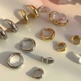 thumbnail image 3 of 925 Sterling Silver Huggie Earrings for Women - 10mm/14mm/16mm Tiny Sleeper Hoops, Hypoallergenic Mini Cartilage/Tragus/Cuff Earrings, Fashion 925 Silver Jewelry Gift for Daily Wear, 3 of 8