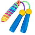 thumbnail image 3 of Cuerda de saltar de algodón para niños, mango de madera, cuerda de saltar de Fitness trenzada de algodón ajustable, actividad divertida al aire libre, 2 uds., 3 of 5