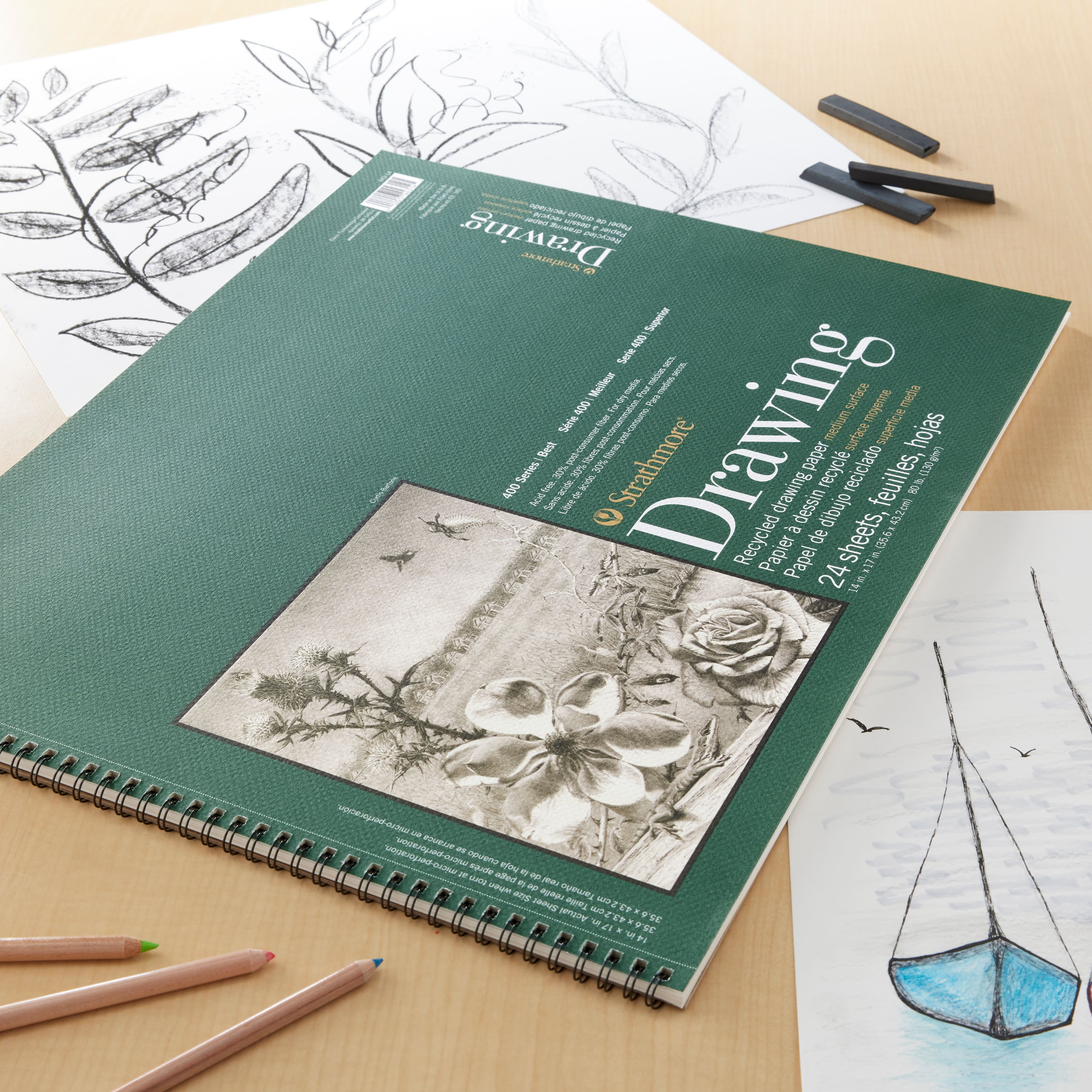 Strathmore Drawing Paper Pads 400 Series — Botanical Arts Comapany