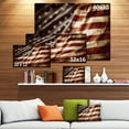 thumbnail image 4 of Design Art American Flag Contemporary Canvas Art Print, 4 of 4