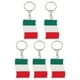 thumbnail image 1 of 5pcs Costeo de llavero de bandera italiana para adornos de bolso y cadena de colgación de llave creativa de automóvil, 1 of 4
