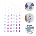 thumbnail image 2 of 6 tiras de decoraciones de guirnaldas de gotas de lluvia, decoraciones colgantes de gotas de lluvia, guirnaldas de gotas de lluvia de papel, 2 of 6