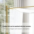 thumbnail image 4 of alazyhome Full ​Size Metal Canopy Bed Frame, Modern Design, Gold, 4 of 6