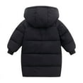 thumbnail image 4 of Boys Girls Winter Hooded Long Down Coats Outwear Kids Windproof Puffer Jackets Padded Parka Outwear 4-9Y, 4 of 7