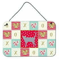 Carolines Treasures CK5689DS812 Russian Blue 1 Cat Love Wall or Door Hanging Prints 8x12 multicolor