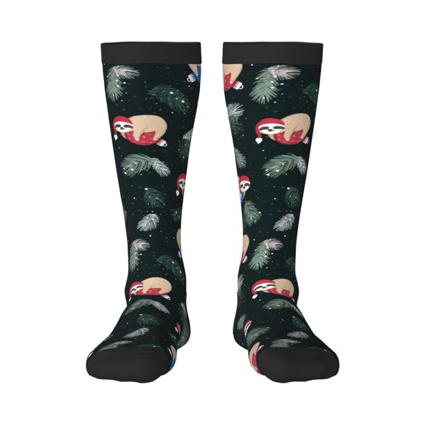 Balery Baby Sloths Sleeping Calcetines novedosos Calcetines deportivos Calcetines hasta la rodilla Calcetines de algodón Calcetines originales y geniales