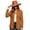 Brown, variant on Women's Western Fringe Shacket Long Sleeve Button down Texture Casual Shirt Jacket Green S