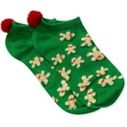 Women's Gingerbread Men Pom-Pom Socks