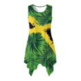 thumbnail image 5 of Garronmavis Jamaica Flag Matching Beach Outfits for Couples Button-Down Shirt for Men and Women's Tank Dress Palm Tree Flowy Midi Sundress with Pocket, 5 of 7