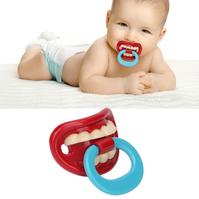 Baby Funny Dientes Chupadores, Interesante Polipropileno estable ProncTico SEGURO para Bebés con dientes de los dientes para Guardería