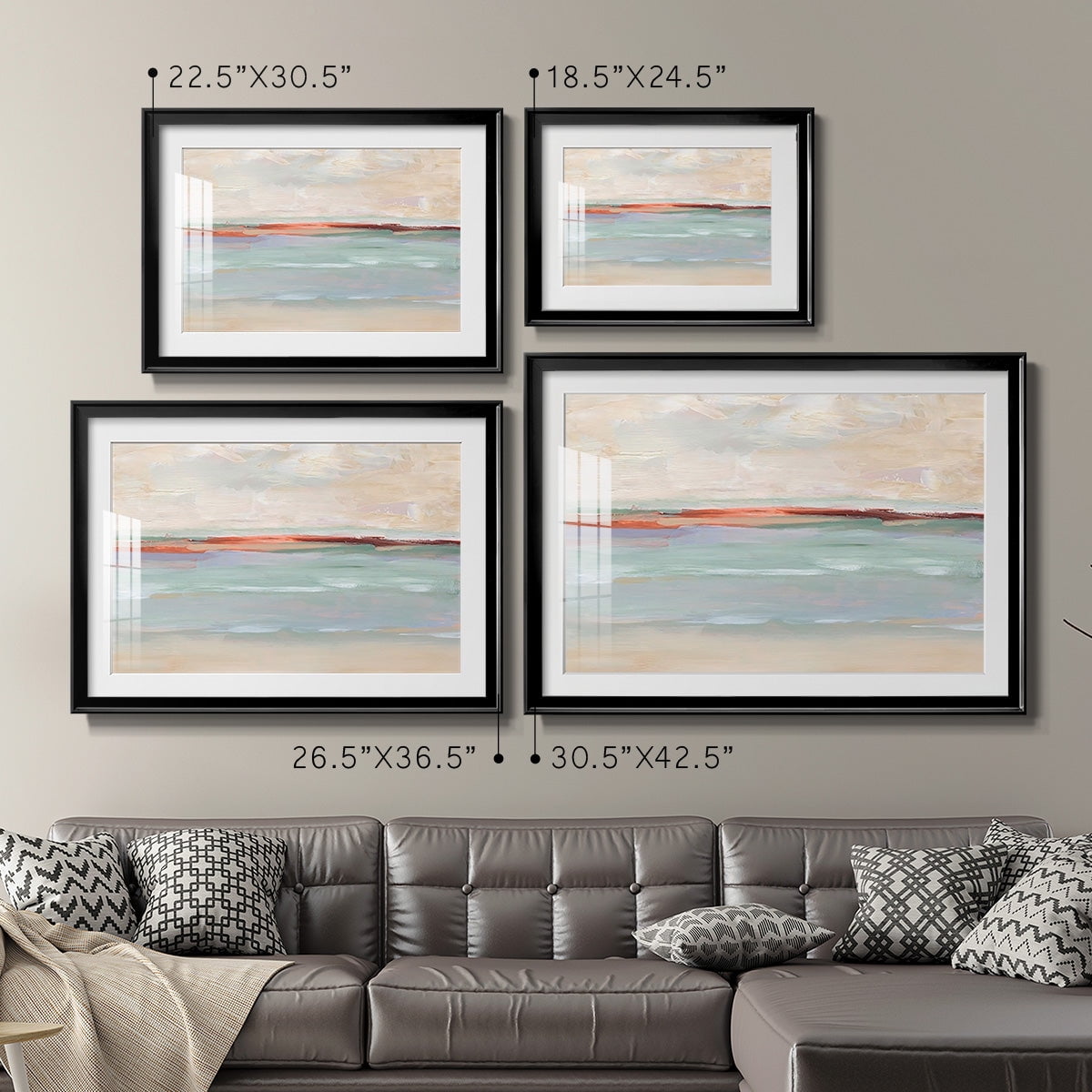 Sienna Horizon I Premium Framed Print - Ready to Hang